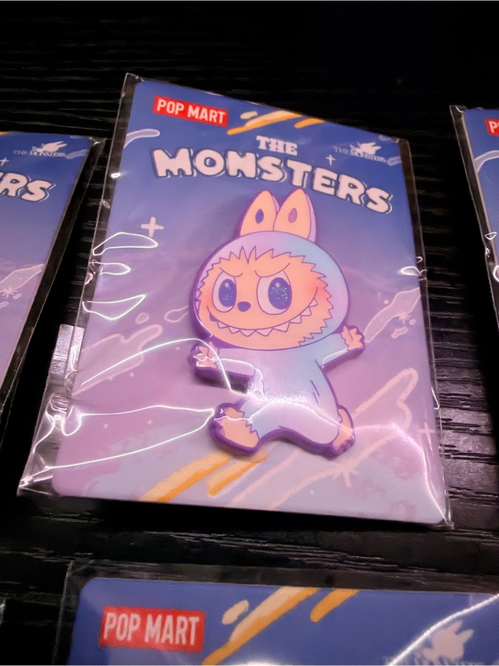 POP MART Labubu The Monsters Big Into Energy Purple (Luck) Enamel Pin